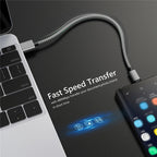 Nylon Data Cable Fast Charger USB A to Type C Charging Cable For Huawei Samsung Android Phone TypeC Charging Device 1M 2M 3M