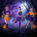 2026Spring Summer Girl Cosplay Singer Fashion Clothes Stage Performance 3PCS Set Children Show Halloween Carnival Party Costume