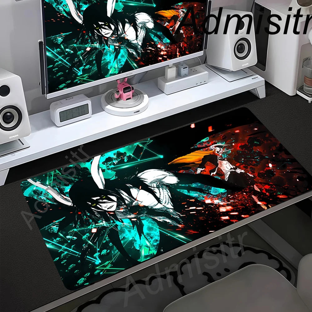 Bleach Kurosaki Ichigo Anime Mouse Pad Pc Gamer Accessories Desk Mats Rubber Carpet Mousepad Office Table Pads Gaming Mouse Mats