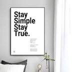 Minimalist Text Inspirational Poster Wall Art Print Poster Decorative Mural Home Decor Gift Unframed