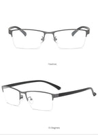 Semi-Rimless Steampunk Shortsighted Prescription Glasses Women Men Anti Blue Rays Computer Myopia Spectacles 0 -0.5 -0.75 To -6