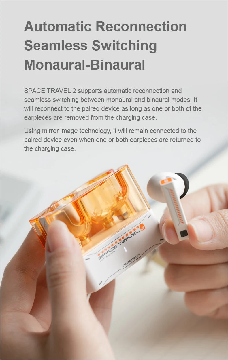 MOONDROP Space Travel 2 TWS Wireless Earbuds Bluetooth 6.0 ANC HiFi Low Latency Game Mode