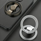 Double Sided Magnetic Suction 3 Sections Shimmering Powder Magnetic Ring Phone Holder 360° Rotatable Ultra Light Ultra Thin Allo