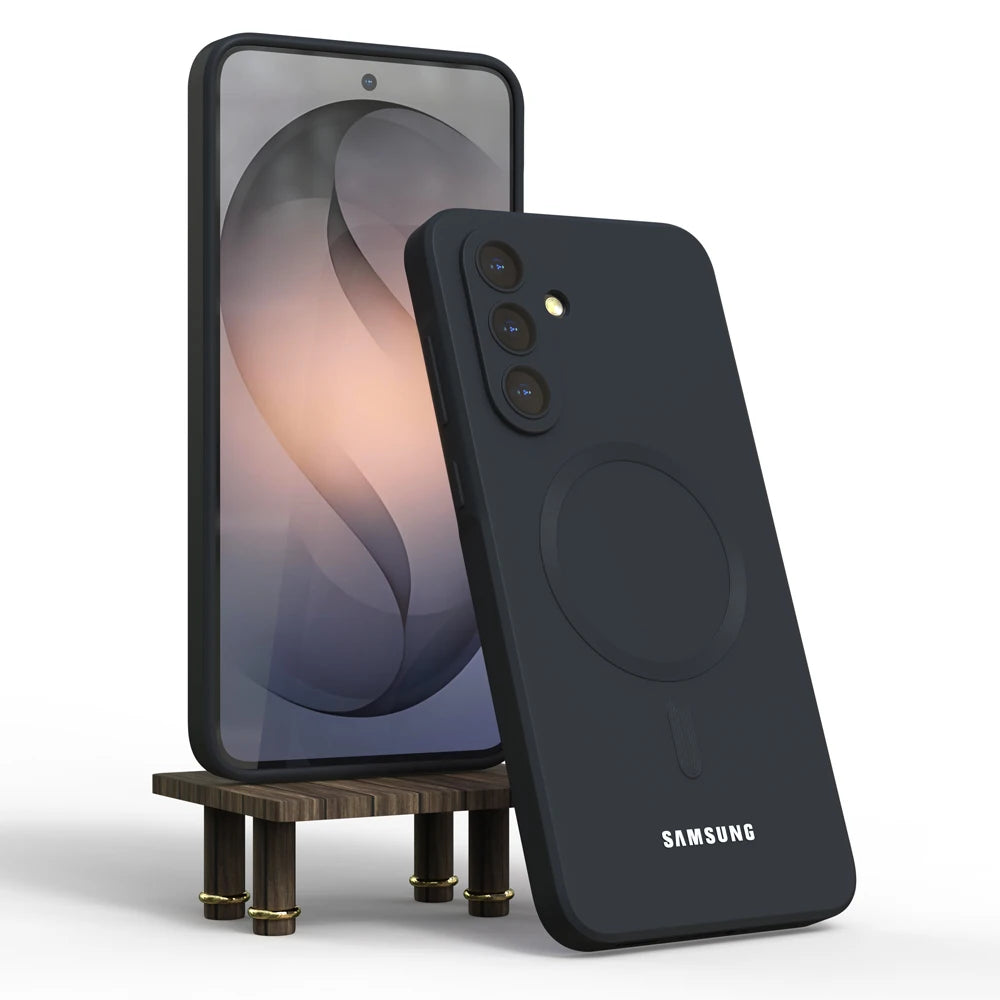 For Samsung Galaxy A57 A56 A55 A54 A37 A17 5G Magsafe Case Soft Silicone Magnetic Shockproof Back Cover for S26 S25 S24 S23 S22