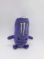 Zero Sugar White Monster Energy Drink Plush Toy Simulation Can Stuffed Ornament Doll Cute Soft Figure Decor Gift for Friend