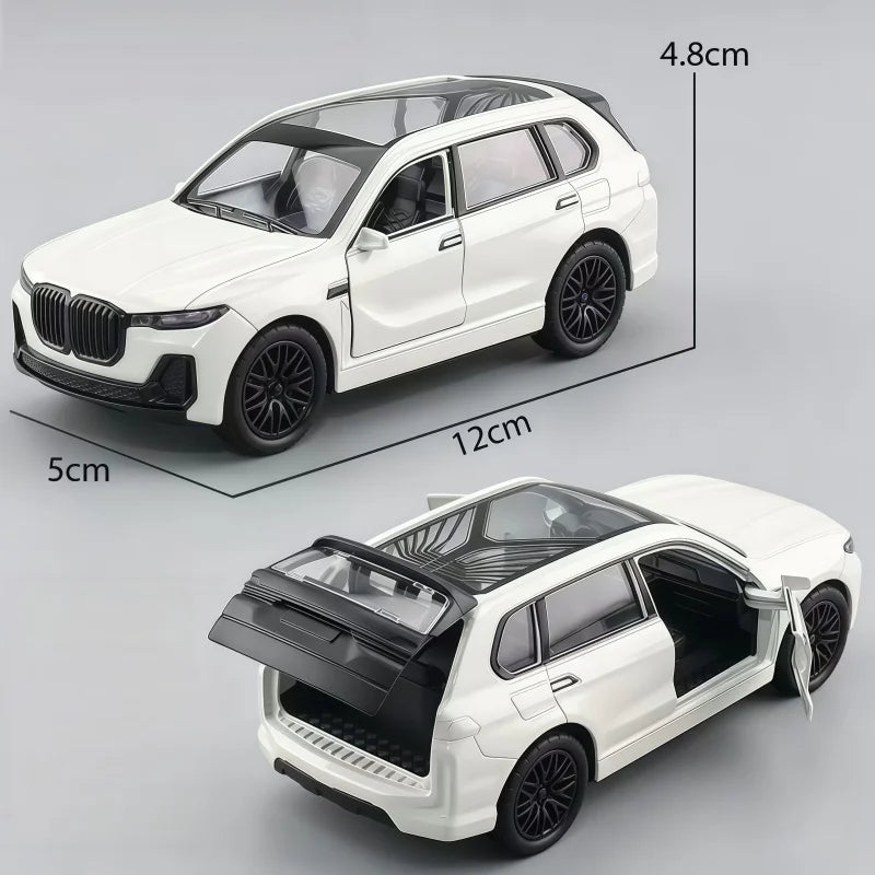 1:36 Scale Alloy SUV Simulation Toy Car, Reaction Off-Road Car, Openable Model Car, OPP Bag Packaging