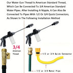 High-Pressure Car Washing Water Gun, External Cleaning Of RV, Foam Kettle Cleaning, Garden Water Hose Nozzle, Garden Shower,