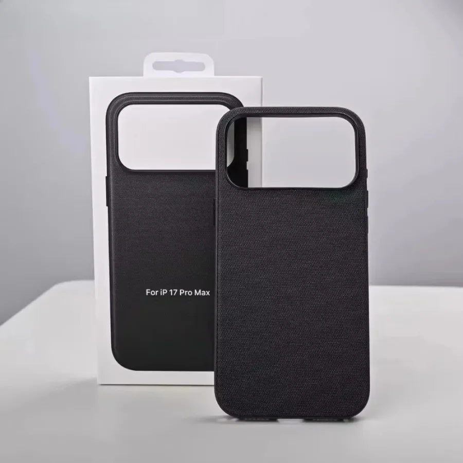 Original Technology Woven Magnetic Case For iPhone 18 17 16 15 14 13 Pro Max Fundas For Magsafe Wireless Charger Official Cover