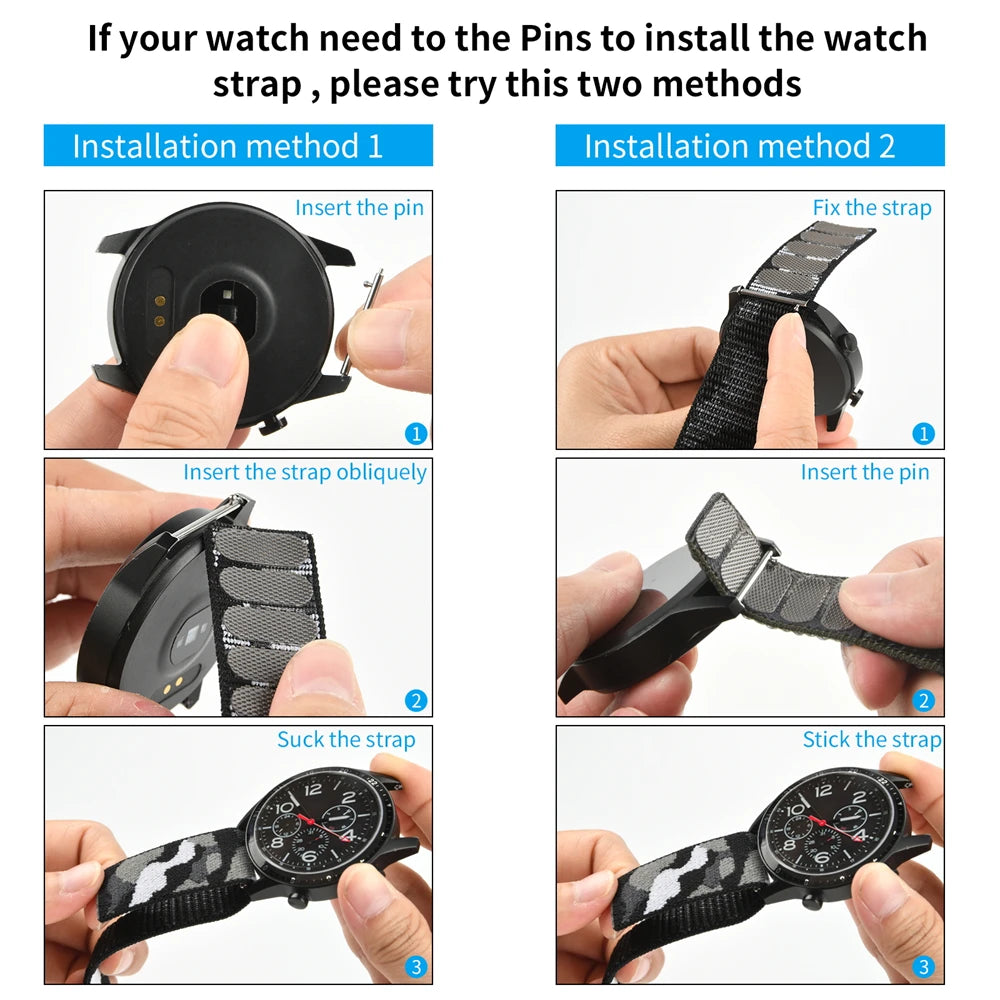 22mm 26mm QuickFit Nylon Loop Strap For Garmin Tactix 7 AMOLED Delta Bravo Band For Garmin Fenix 7X 6 PRO 5 3 Braided Watchbands
