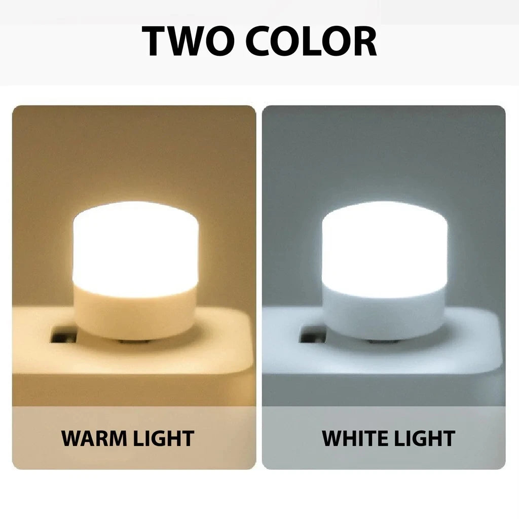 10/1PCS USB Night Light Mini LED Night Light USB Plug Lamp Power Bank Charging USB Book Lights Round Reading Eye Protection Lamp