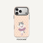Fcicicase Polka Dot Pattern Case For Iphone 18 17 16 Pro Max 15 14 13 12 Plus 11 For Magsafe Wireless Charge PC +TPU Covers Capa