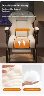 Computer Chair Gamer Chair Comfortable Ergonomic Bow-shaped Chair Sedentary Office Meeting Dormitory Chairs Home Desk Stool