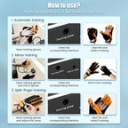 Left & Right Rehabilitation Robot Gloves Hand Massage Device for Stroke Hemiplegia Hand Function Recovery Finger Workout Trainer