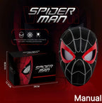 In Stock Miles Spider-Man 1:1 Scale Electronic Mask With Moving Glowing Eyes Ring Control Cosplay Toy Gift For Boys Gift