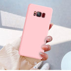 Liquid Silicone Soft Cases For Samsung Galaxy S8 S9 S10 S20 S21 FE S22 S23 Plus Fundas For Samsung Note 8 9 10 20 Plus Cover