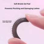 PRETTY Frameless Eyelash Curler Wide Angle Lash Curler with Comb Teeth Silicone Pad No Pinching Makeup Tool for Women