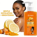 Turmeric&Vitamin C Moisturizing Body Wash, Exfoliating Cleansing Smoothing Body Wash, Gentle Scrub Finish Refreshing Natural Sce