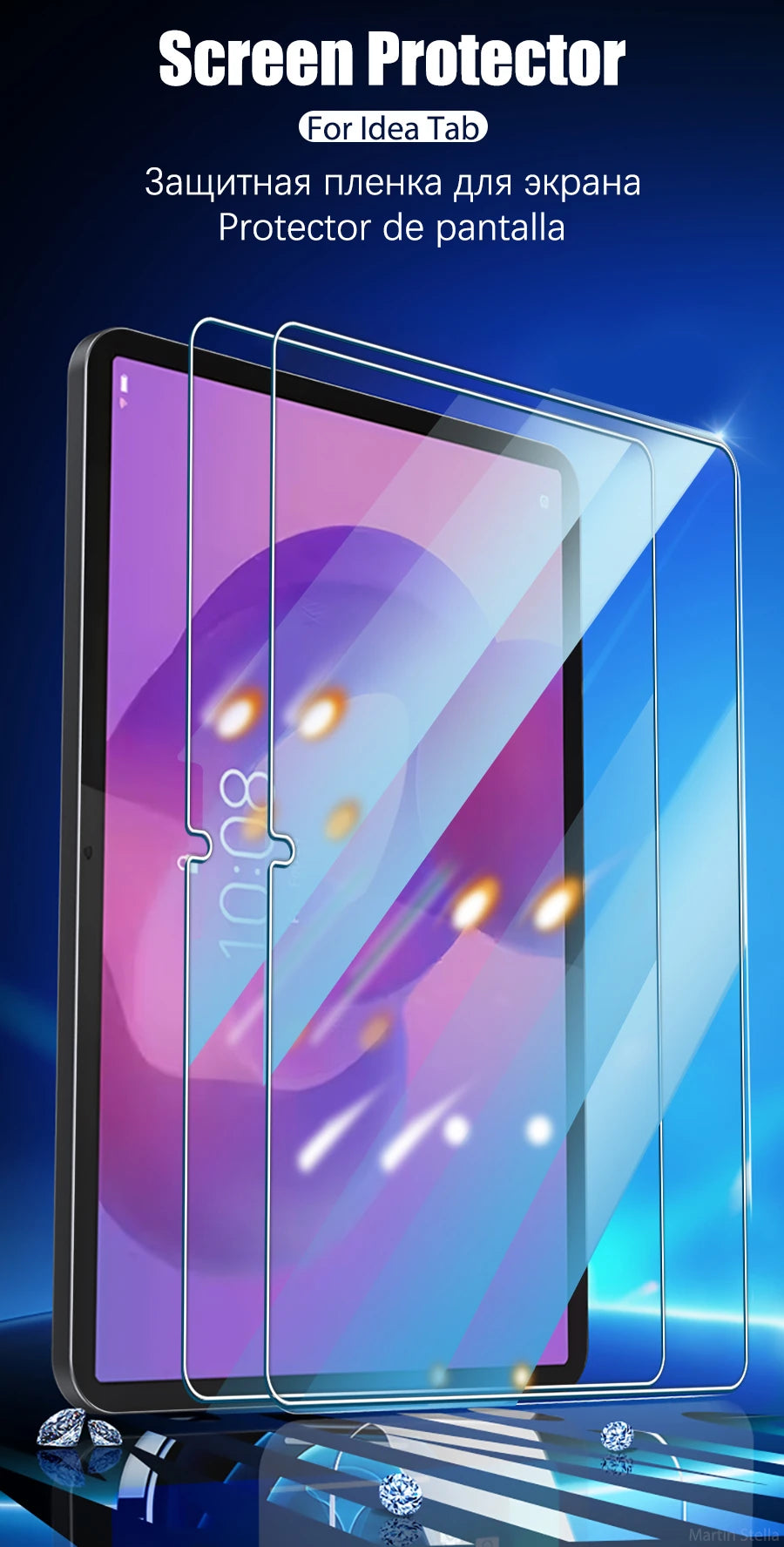 2pcs Tempered Glass Screen Protector For Lenovo Idea Tab Plus Pro 12.7 11 12.1 inch 9H Film