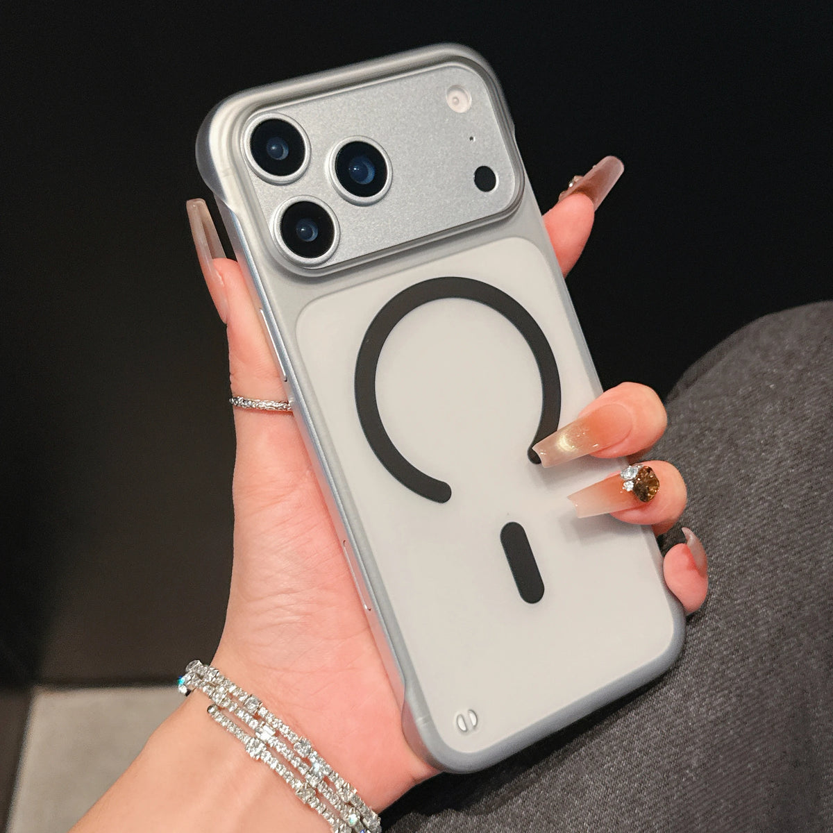 Ultra Thin Frameless Phone Case For iPhone 18 17 Pro Max Air 14 15 Plus 13 12 16 Pro For Magsefa Magnetic Matte Protection Cover
