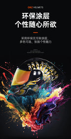ORZ Personalised Motorcycle Full Face Helmet Men Women Fashion Dual Lens Helmets Motocross Racing Modular Flip Up Casco Moto