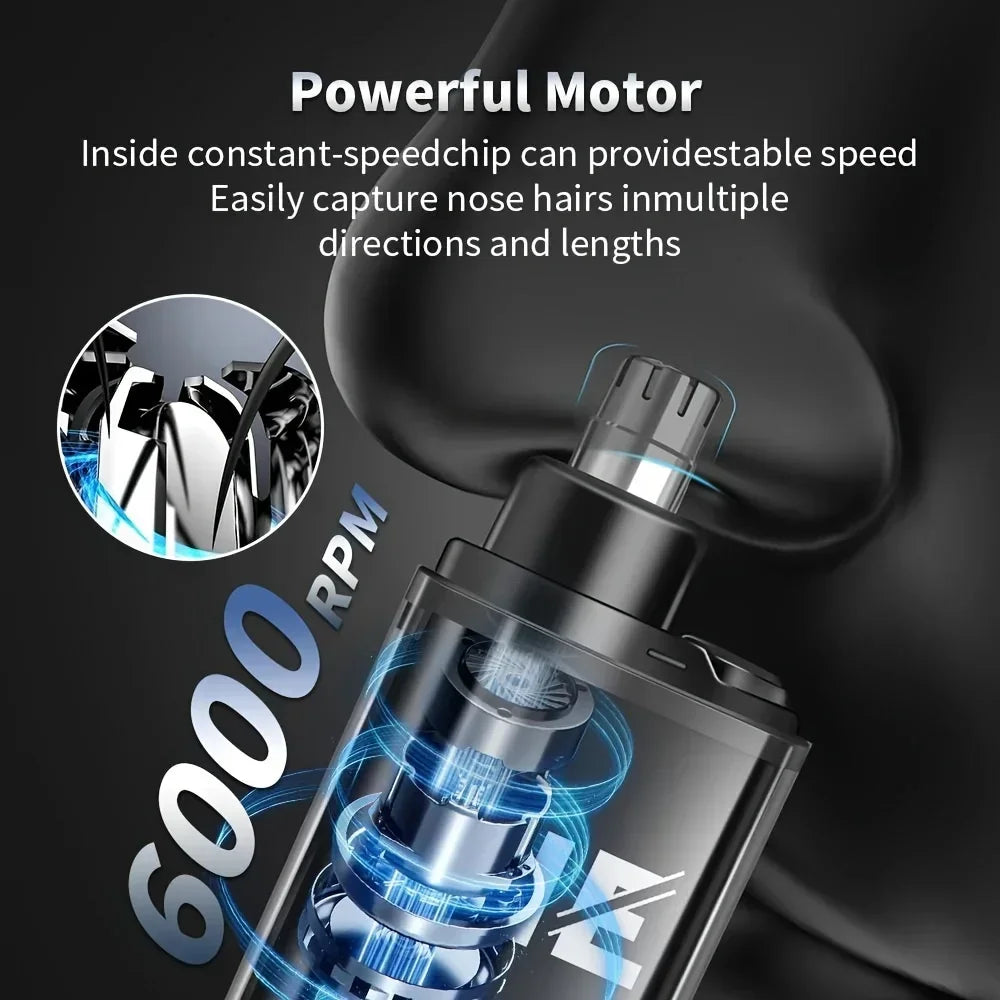 Electric Nose & Ear Trimmers for Men USB Rechargeable  Portable Mini Compact Design with Fast Charge Electric Grooming Kit