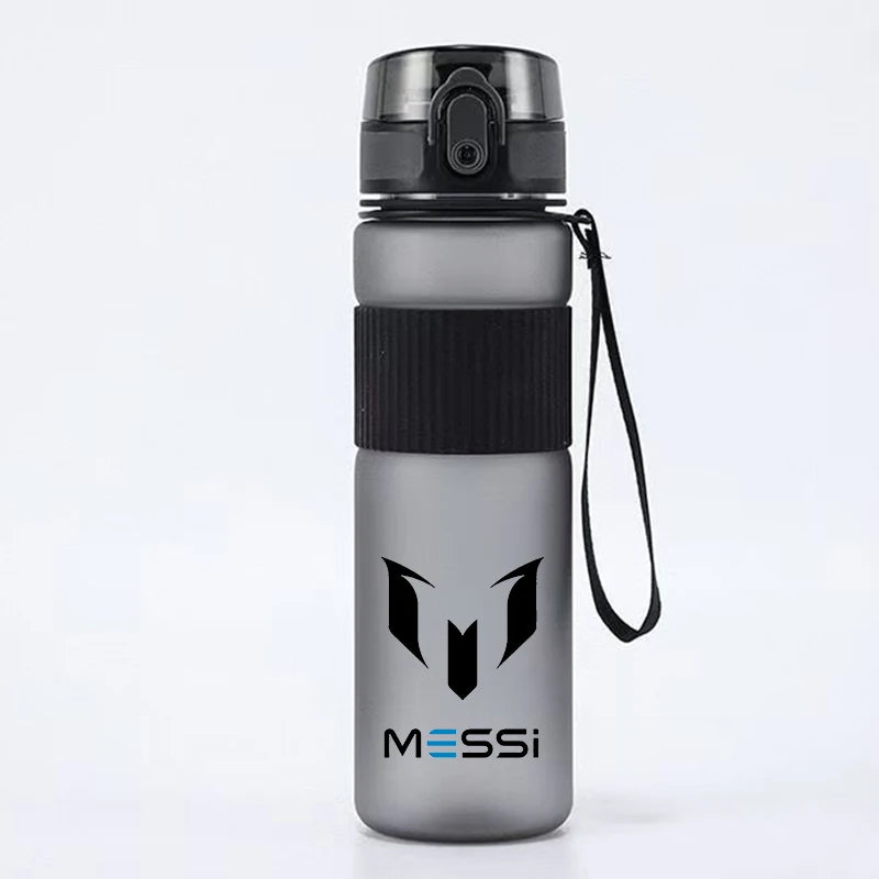 550ml Football Superstar Messi Water Bottle women men Large Capacity Sports Kettle Transparent Cold Water Cup Outdoor Bottle