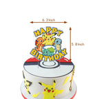 PokeMoned Theme Party Favors Slap Bracelets Stickers Keychain Party Gifts Goodie Bag Stuffers Fillers Birthday Party Decorations