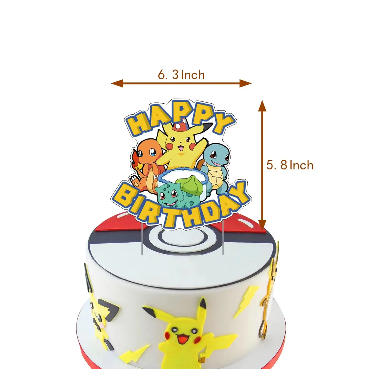 PokeMoned Theme Party Favors Slap Bracelets Stickers Keychain Party Gifts Goodie Bag Stuffers Fillers Birthday Party Decorations