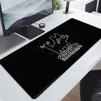 Gaming Mousepads Mousepad Black Cat Large Mouse Mat Office Desk Pads Non-Slip Rubber Gamer Mouse Pad Big Keyboard Mats