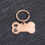 Custom Name Dog Tags Personalized Text Dog ID Tag Bone Shaped Stainless Steel Laser Engraving Anti-lost Customized Pets ID Tag
