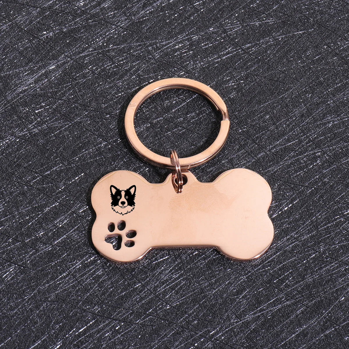 Custom Name Dog Tags Personalized Text Dog ID Tag Bone Shaped Stainless Steel Laser Engraving Anti-lost Customized Pets ID Tag
