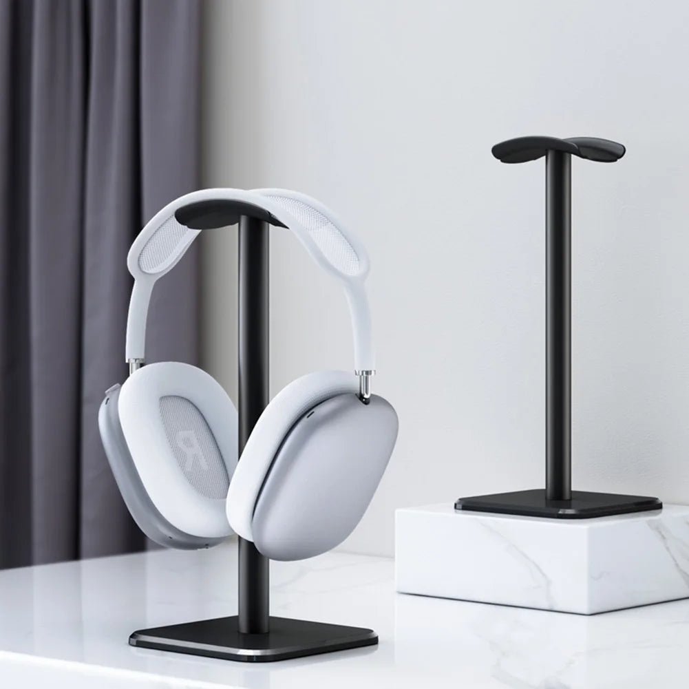 Aluminium Alloy Headphone Stand Holder Rack Space Saving Desktop Organizer Display Earphone Mount Hanger Headset Support Stand
