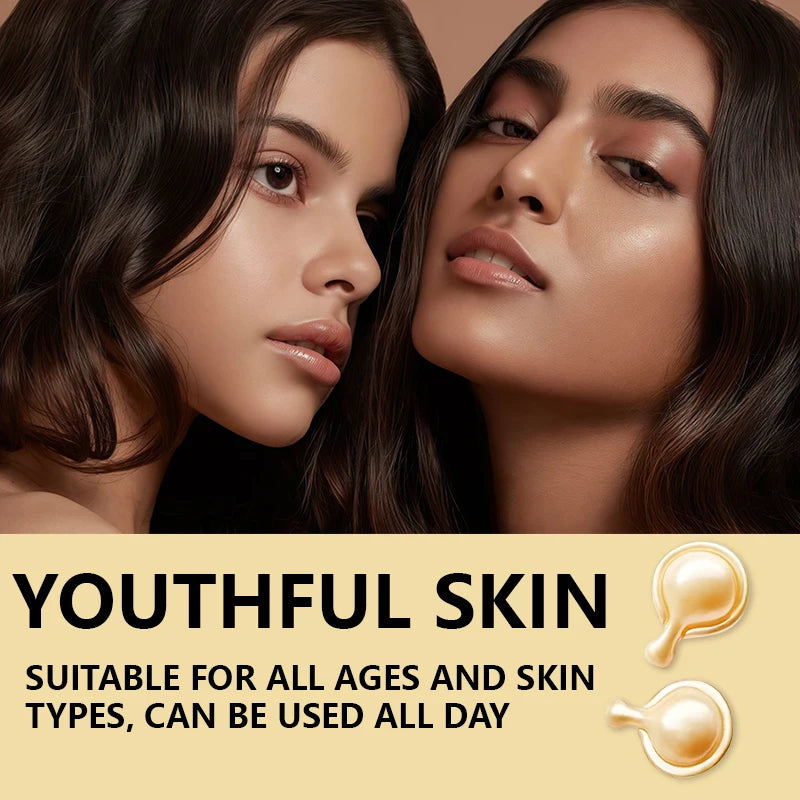 FDUAY Vitamin B5 Capsule Essence with Hyaluronic Acid Niacinamide & Hydrolyzed Collagen Complex for Firming Lifting & Smoothing
