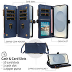 Wallet-Style Protective Case for Samsung A57 A56 A55 A54 A52 A37 A36 A17 A16 A15, Cross-Shoulder Phone Case with Coin Pocket and Multiple Card Slots, Faux Leather Protective Cover