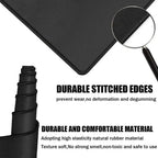 Large Mouse Pad Money Pattern Desk Pad Funny Design Art Mousepad With Non-Slip Rubber Base Stitched Edge Deskpad for Work 30x60