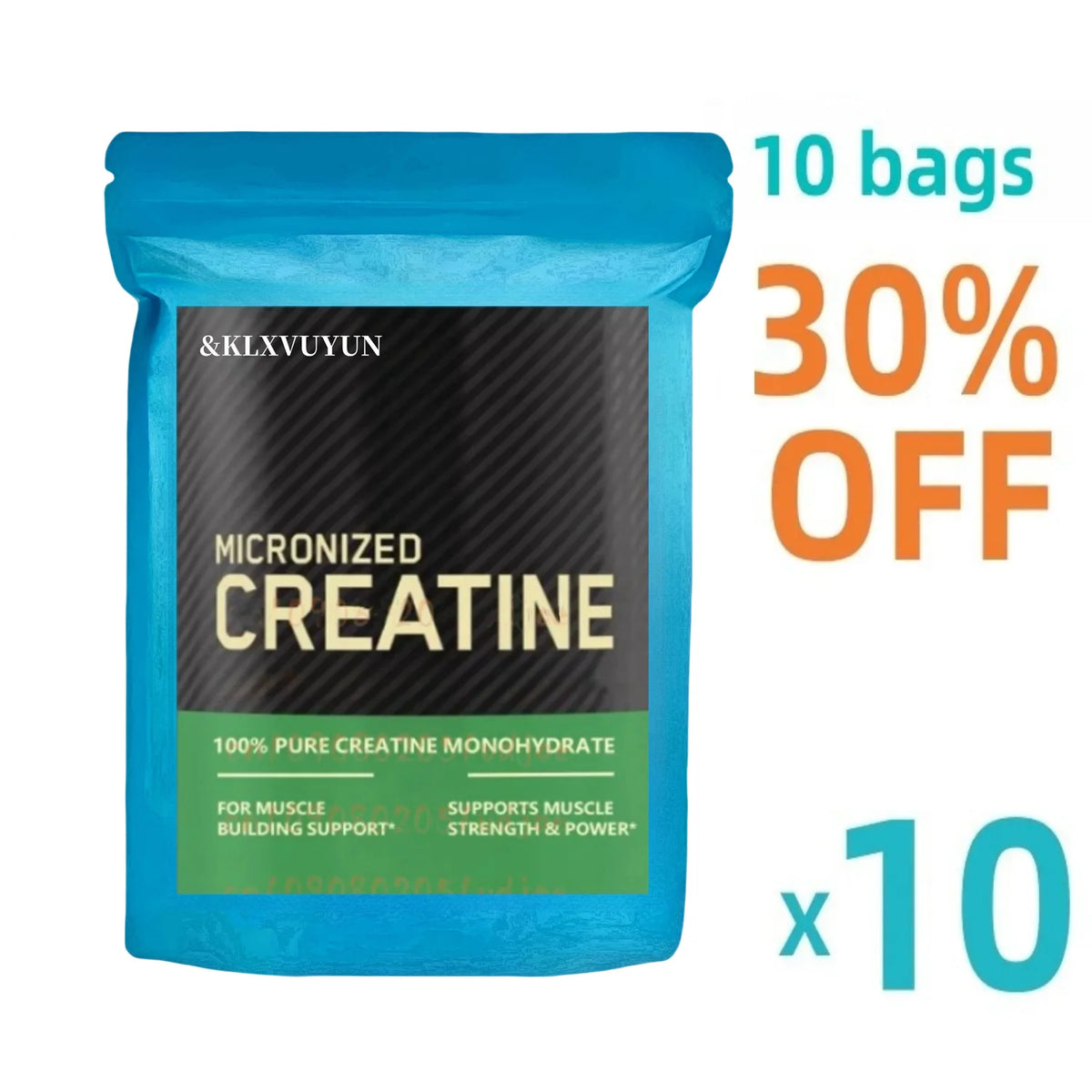 Creatine Monohydrate Transdermal Patches- Support Muscles, Cellular Energy and Cognitive Function - 32 Patches/bag