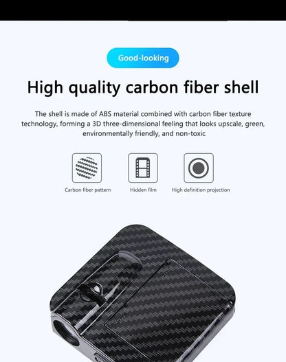 Wireless HD Laser Car Door Projector - 2/4pcs, Auto Accessory, No Wiring Required, Battery-Powered,  for Easy Night Entry