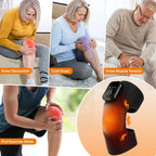 Electric Heating Shoulder Knee Massager with 3 Levels Vibration Muscle Relax Belt for Arm Enlarge Size for Shoulder