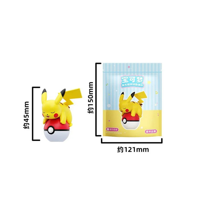 Authentic Pokémon Pikachu Night Light Doll PSYDUCK CHARMANDER EEVEE Handheld Desktop Ornament Children's Christmas Gift