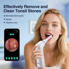 Vacuum Visual Electric Tonsil Stone Remover Oral Irrigator&Tongue Coating Scraper Built-In LED light 8 Suction Anti Bad Breath