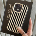 Colorful Striped Minimalist INS Couple Phone Case For iPhone 18 17 16 11 13 12 14 15 Pro Max X XR 7 8 Plus 16E 16 17 Pro Cover