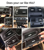 LHD RHD Car Front Rear Air Conditioning Chromed AC Vent Grille Outlet Cover Panel For BMW 5 Series F10 F11 F18 520i 523i 525i