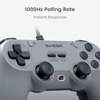 GameSir Tegenaria Lite Wired Gamepad, Dual Rumble Motors, Hall Effect Sticks, 1000Hz Polling, for Nintendo Switch 2, PC