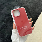 Luxury Liquid SIilicone Solid Candy Color Phone Case for Apple iPhone 17 Pro 16 15 14 13 18 Pro Max Shockproof Cover with Logo