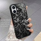 For iPhone 18 17 16 15 14 13 12 11 Pro Max Plus Case Exquisite Lace Pattern Silicone Cover For iPhone Air 16E XS X XR Soft Funda