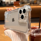 Luxury Shockproof Transparent Case For iPhone 17 16 15 14 13 12 11 Pro Max X Xs XR Max 7 8 Plus SE Clear Soft Bumper Cases Cover