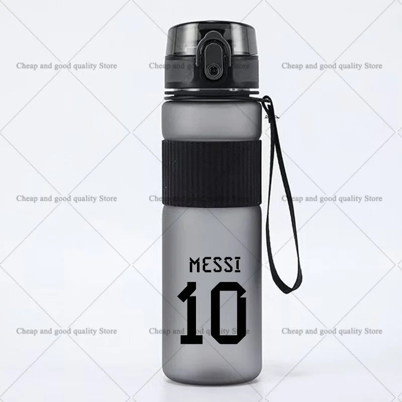 550ml Football Superstar Messi Water Bottle women men Large Capacity Sports Kettle Transparent Cold Water Cup Outdoor Bottle