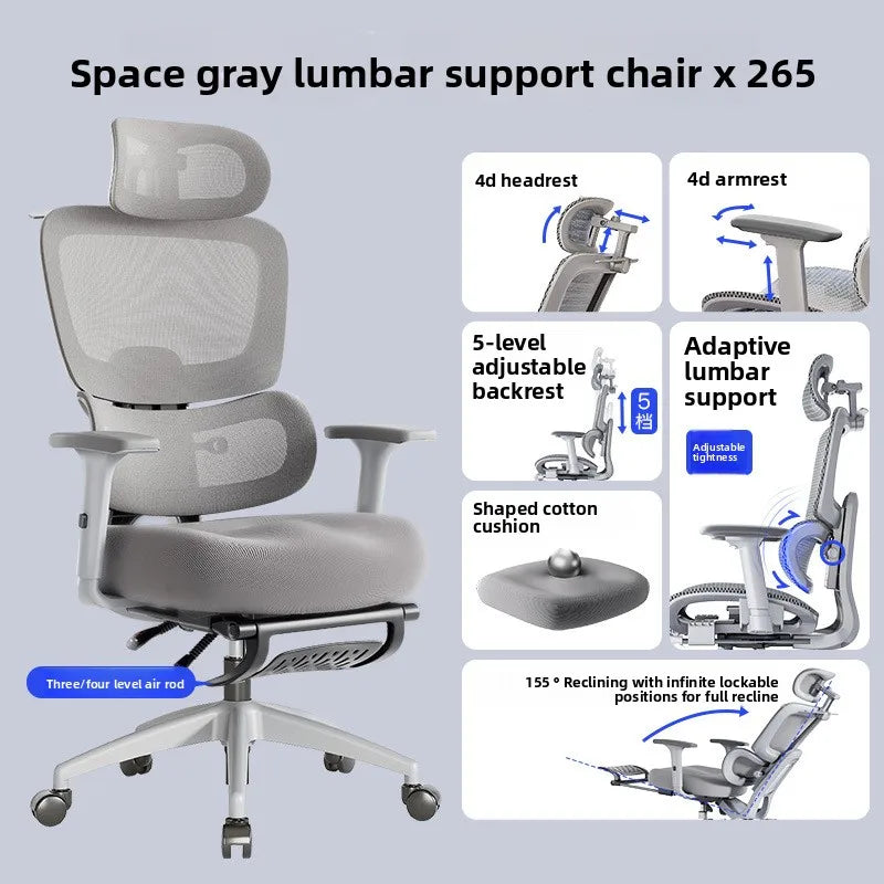 Stable Durable Ergonomic chair, computer chair, office chair, reclining dual-purpose office rotating chair, e-sports chair