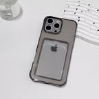 Shockproof Card Slot Pocket Phone Case For iPhone 18 17 16 15 14 13 12 11 Pro Xs Max 6 7 8 Plus Air 17e 16e Clear Wallet Cover