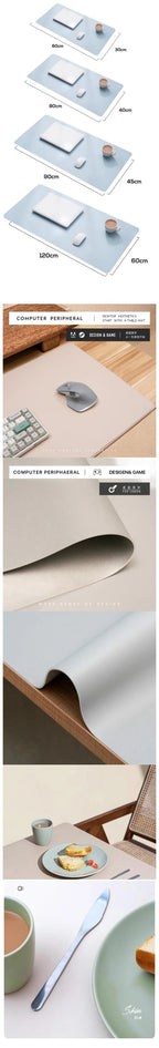 Computer Desk Mat Anime Girl Leather Mouse Pad Kawaii Office Extended Mousepad Gaming Accessories Non-slip HD Printing Carpet